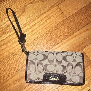 Coach snap Wristlet